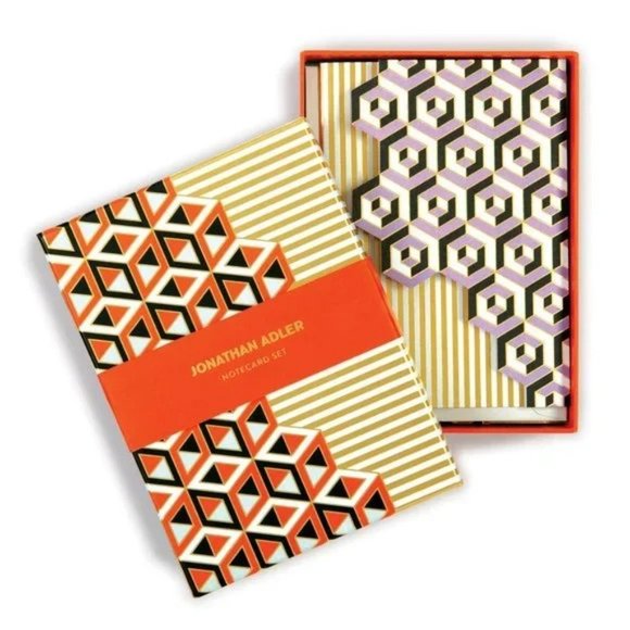 New!‎ Jonathan Adler Versailles Boxed Die-cut 6 Notecard Set Envelopes Stickers - Picture 5 of 7
